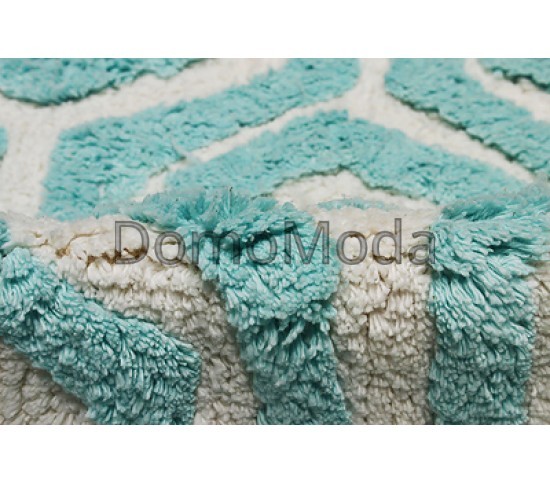 Килим для ванної Indian Handmade Nuts RIS-BTH-5232 AQVA-WHITE - Висока якість за найкращою ціною в Україні зображення 3.